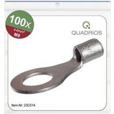 Quadrios 23C514 Ring terminal Cross section max.=6 mm² Hole Ø=8.5 mm Not insulated 100 pcs