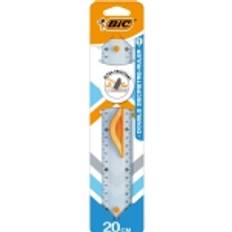 Bic DOBBELT LINEAL 20 CM 1 PAKKE BLISTERPAKNING