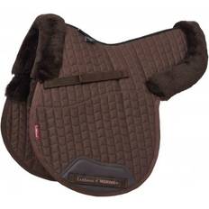 LeMieux Saddle Pads LeMieux Merino Half Lined GP Numnah Brown/Brown