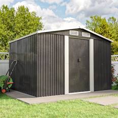 LivingAndHome Roofed Garden Storage Apex Shed