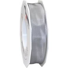 Festprodukter PRÄSENT Seidenband 4642525-330 Sterlingsilber 25 mm x 25 m 2 Stück