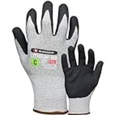 Blackrock Lithium-NS Arbeitshandschuhe mit hoher Schnittfestigkeit Stufe C-Schutz, Nitrilbeschichtung Dry Grip Herren & Damen, Anti-Schnittschutz aus Stahl und Glasfaser, Sicherheitsfutter, Messer