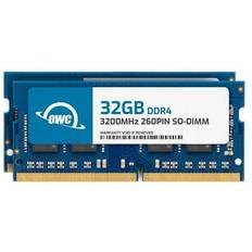 OWC 64gb 2x32gb ddr4 3200mhz pc4-25600 non-ecc sodimm 260-pin ram