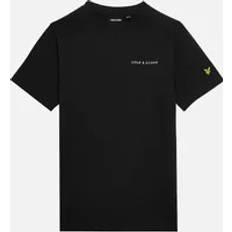 Lyle & Scott Lyle And Scott Kids Script Embroidered T-Shirt Black 7/8 y