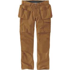 Brown Work Pants Carhartt Mens Steel Cargo Multi Pocket Work Trousers Waist 30' 76cm Inside Leg 28' 71cm