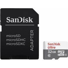 SanDisk 32gb class 10 ultra microsdhc 80mb/s memory card sd adapter