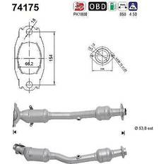 Avgassystem AS 74175 Katalysator