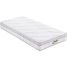 200cm Matelas 90 x 200 cm 3 Zones et Mémoire de Forme ép.20 cm Matelas à Ressorts