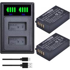 PowerTrust 2-Pack EN-EL20 EN-EL20a Charger Nikon P1000, Coolpix