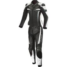 Büse Mille Two Piece Ladies Motorcycle Leather Suit - Black/White/Neon Woman