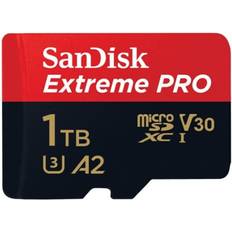 【5 Years Guarantee】microSDXC Extreme Pro 1TB A2/ V30/ U3/ R170/ W90 SD Card Mobile Adapter