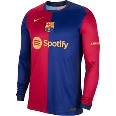 Nike Men's F.C. Barcelona 2024/25 Stadium Home Dri-Fit Football Replica Long-Sleeve Shirt