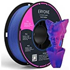 Eryone matt tvåfärgat filament, 1,75 mm, PLA, matt, för 3D-utskriftsmaterial, 1 kg-spole 2,2 lb dimensionell noggrannhet 0,03 mm, rosa och blå