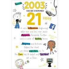 Kingfisher 21st 21 in 2024 2003 year you were born decade to remember birthday card