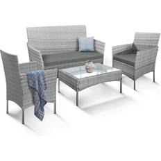 Keplin 4-Piece Garden Bistro Outdoor Lounge Set