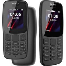 Mobiltelefoner Nokia 106 TA-1114 DS 4GB BLACK