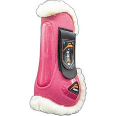 Equitazione Protettore del tendine del cavallo anteriore eQuick eLight unicorn fluffy Rose