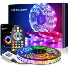 Timer Light Strips Mexllex RGB Color Changing Led White Light Strip