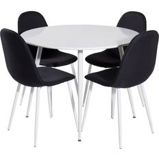 Venture Home Bordgrupper Venture Home Plaza Rundt Spisebordssæt Sort og Hvid Bordgruppe