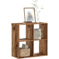 Wood Book Shelves vidaXL Old Engineered Book Shelf