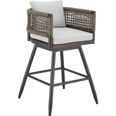 Aluminum Outdoor Bar Stools Armen Living Open Box Alegria