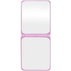 Purple Makeup Mirrors Unique Bargains 1 pc women square compact mirror cosmetic mirror for business travel vacation Purple