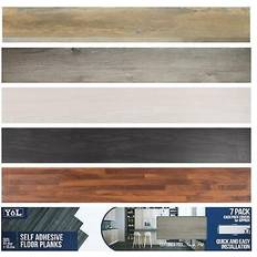 YöL Floor planks tiles self adhesive wood effect vinyl flooring kitchen bathroom