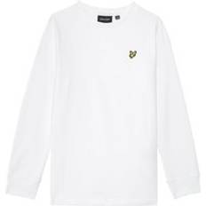 Lyle & Scott Magliette Lyle & Scott Men's Kids Plain Long Sleeve T-Shirt in White Years