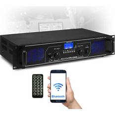 Fenton Bluetooth amplifier with usb phono aux input eq blue leds hifi home stereo 1000w