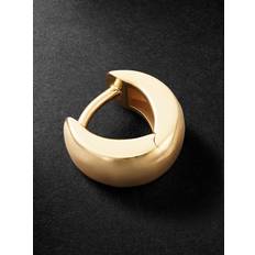 Foundrae Love Huggie Gold Single Hoop Earring Men Gold