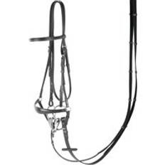 Equitazione Briglie Snaffle Harry's Horse Bronze Noir