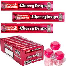 Maynards Bassetts cherry drops rolls 45g perfect