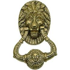 Door Knockers Brass Accents Lion Door Knocker 7-.50 Polished