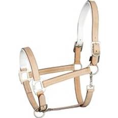 Beige Halsters & Lijnen Lederen halster voor paarden Harry's Horse Cremello Beige