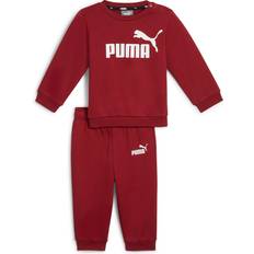 9-12M Survêtements Puma Baby's Minicats ESS Crew Jogger Tracksuit - Crimson Red