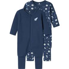 9-12M Pigiame Name It Tuta Sleep 2 Pezzi Denim Scuro - Blu