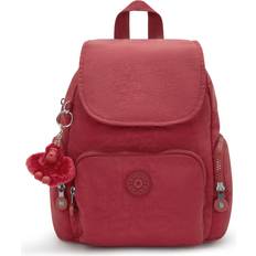 Kipling Backpacks Kipling Backpack City Zip Mini Funky Red Small Woman 56% Recycled Polyamide, 44% Polyamide