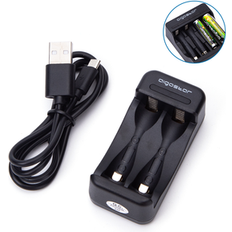 Aigostar Batterioplader 2xAA/AAA Sort