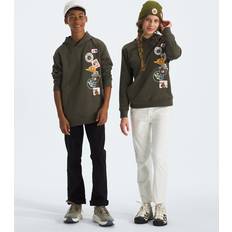 The North Face Boys Hoodies Children's Clothing The North Face Big Kids’ Smokey Camp Pullover Hoodie Size: XXL18/20 New Taupe Green/Smokey Bear