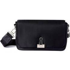 Man - Wit Schoudertassen Off-White Soft Binder shoulder bag men Calf Leather/Polyamide/Polyester One Size Black