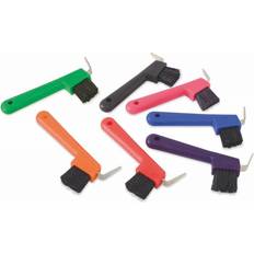 Shires EZIGROOM Hoof PickBrush Lime Green