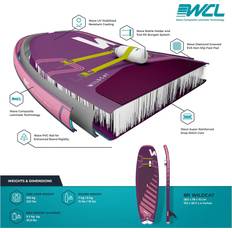 Wildcat Sup Inflatable Paddleboard 8'6ft Purple 2600cm X 780cm W X D