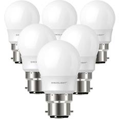 B22 LED Light Bulb, Mini P45 Shape with Milky Diffuser, 5 Watt, Cold White 6500K & RA≈92 High Color Rending, 500 Lumens≈50W Equivalent