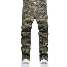 Shein Clothing Shein Men Camouflage Plus Jeans