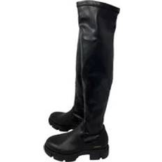 Copenhagen Shoes Kängor & Boots Copenhagen Shoes Over-knee Boots, Female, Black, Stretch Overknee Boots in Black