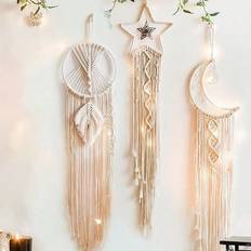 Polyester Wall Decor Shein Pc Boho Macrame Moon Star Dream Dream Wall Decor