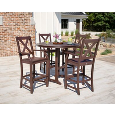 Outdoor Bar Sets Polywood Braxton Outdoor Bar Set