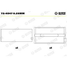 Glyco Vevlager 72-4547 0.25mm