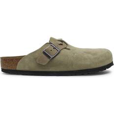 Birkenstock Boston Braided Suede Leather - Taupe