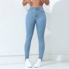 Shein Jeans Shein High Waist Slant Pocket Skinny Jeans